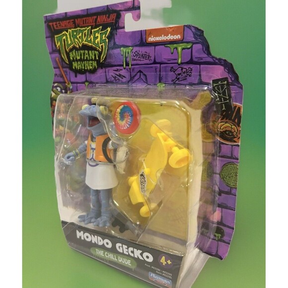 NEW TMNT Mutant Mayhem Mondo Gecko 4.5 in Action Figure - Picture 2 of 6